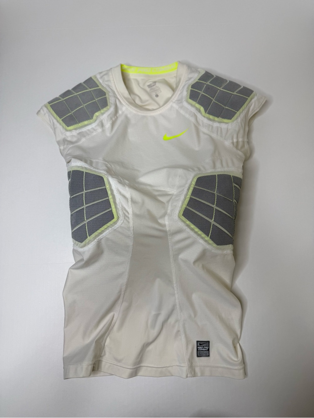 Nike Men’s Pro Combat White Compression Football Shirt